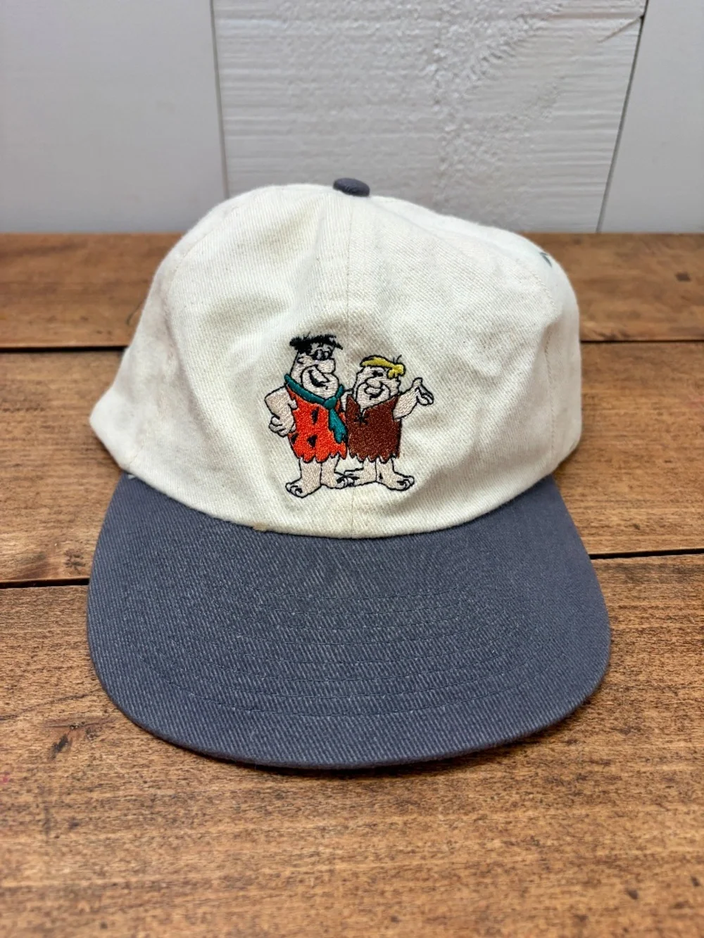 Vintage Cartoon Network Flintstones TV Show 90's Snapback Hat Cap - Adult Size
